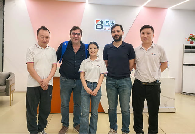 Global customers visiting Baiwei factory