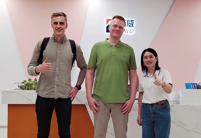 Business meeting with Baiwei customers