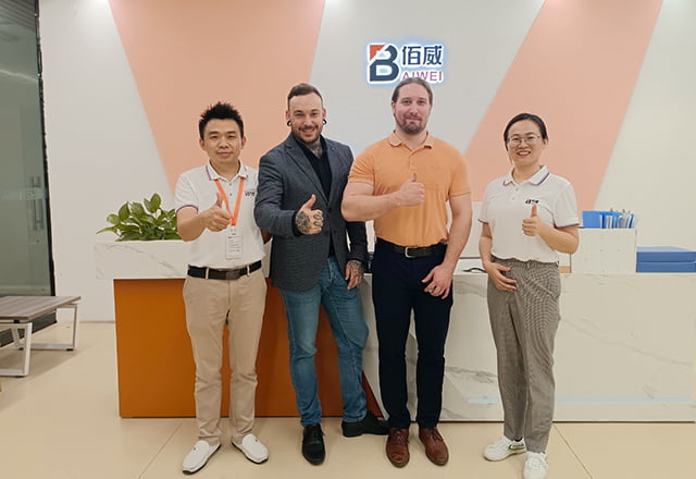 Global customers visiting Baiwei factory