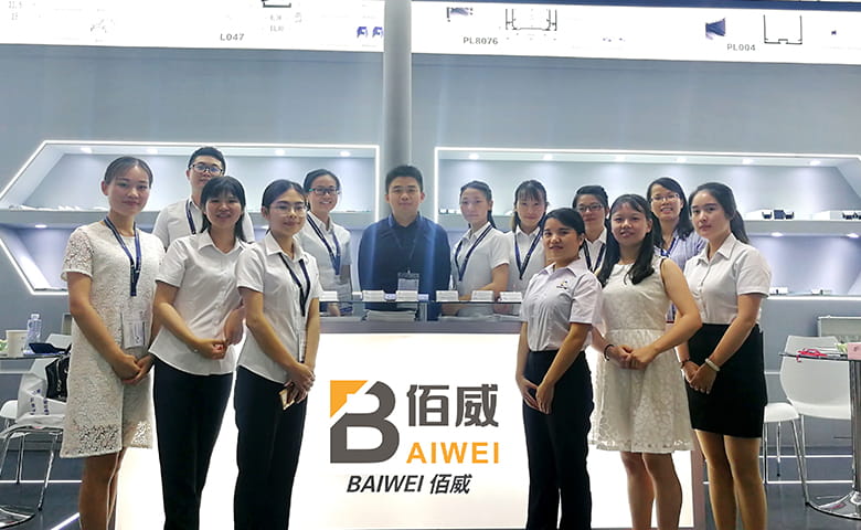 Baiwei Lighting booth at the international lighting exhibition