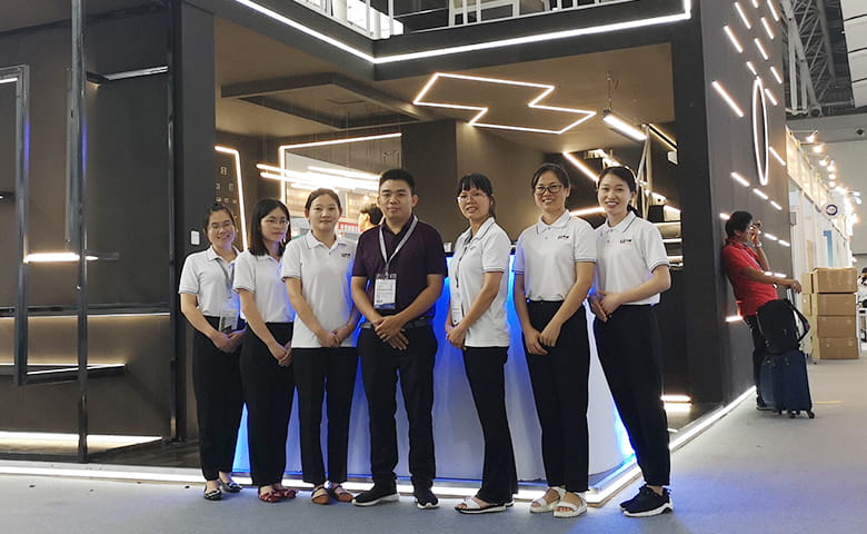 Professional lighting solutions display by Baiwei Lighting at the fair