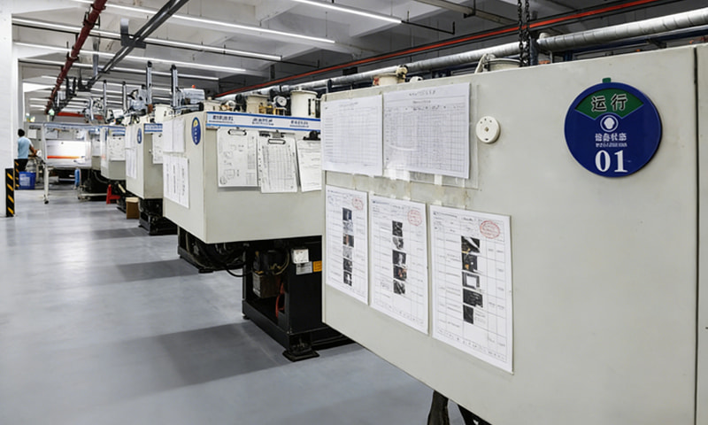 Advanced injection molding facility for precision plastic part manufacturing