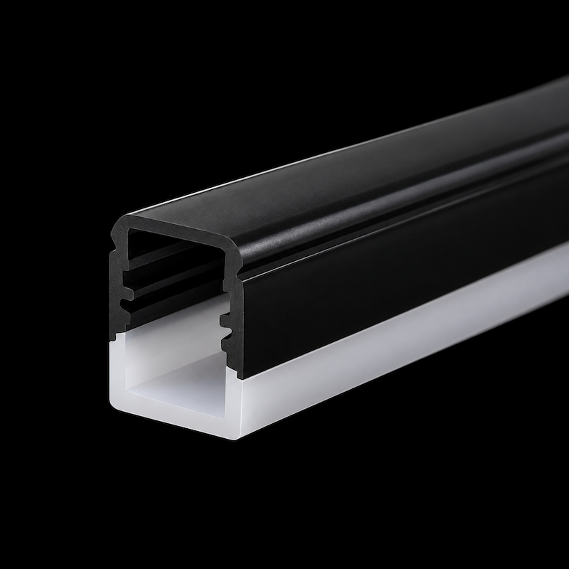 Close-up detail of Baiwei bi-color extruded diffuser