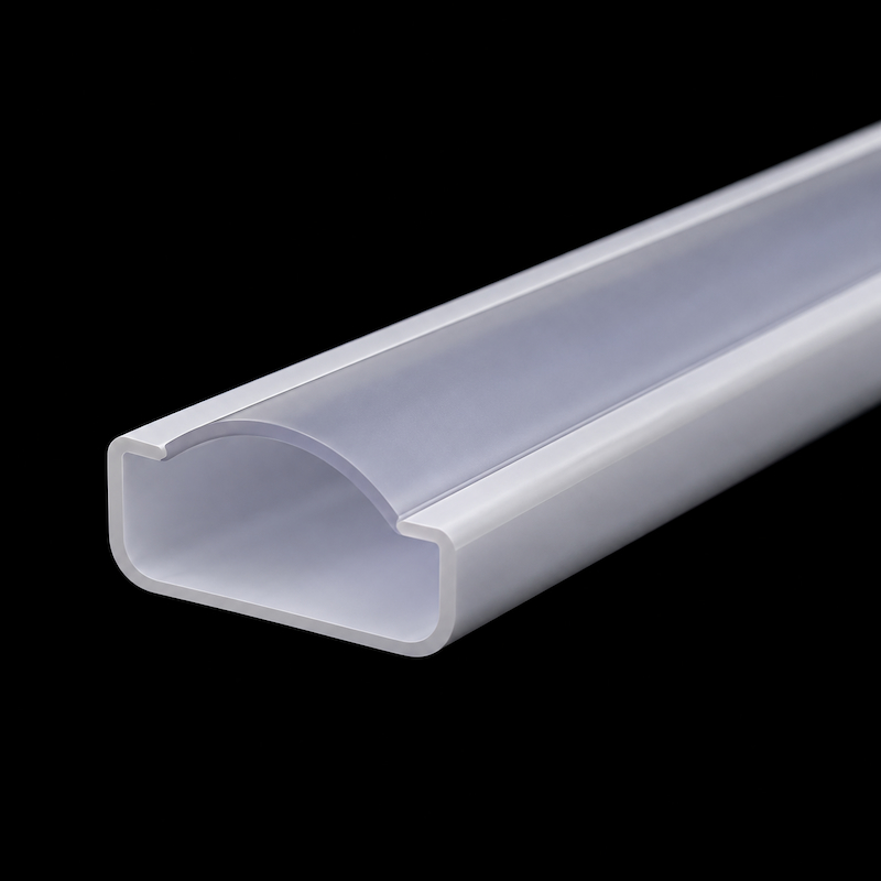 Close-up detail of Baiwei bi-color extruded diffuser