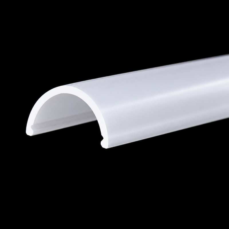 Close-up detail of Baiwei round extruded PC diffuser
